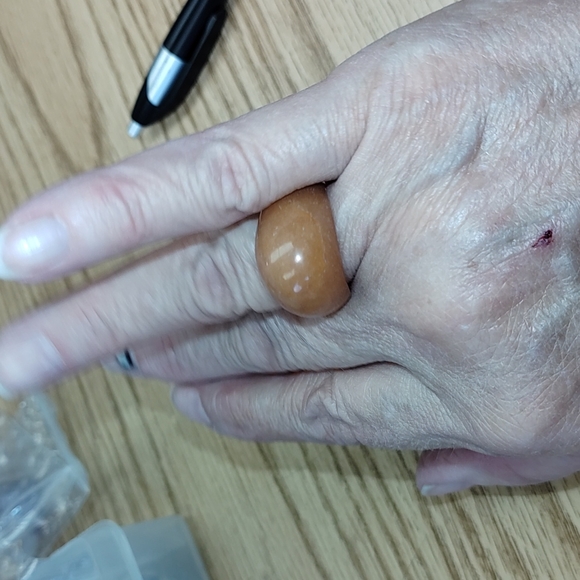 Orange Adventurine ring - Picture 7 of 8